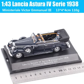 1:43 Mastelis Lancia Astura IV Serie Ministeriale 1938 Vittorio Emanuele III Veiksmų Skaičius, Diecasts & Žaislinės Transporto priemonės Automobilio Modelį Dovanos