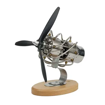 16 Cilindrų Tėkšti Plokštė Turbo Variklio Modelį Stirlingo Variklio Modelis Fizikos Švietimo Žaislai, Namų Dekoro Kolekcija
