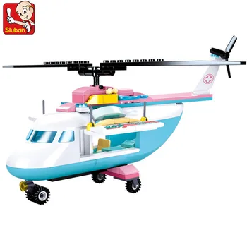 163Pcs Ligoninės Sraigtasparnio Modelis Blokai Rinkiniai, Rinkiniai Draugais 