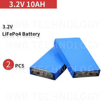 2vnt 3.2 v 10ah lifepo4 baterija 10ah 3.2 v 30A išleidimo 10000mah ląstelių aliuminio atveju 12v 10ah baterijos 