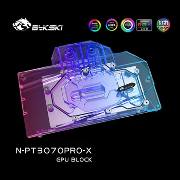 Bykski Vandens Bloko Naudoti Palit GeForce RTX 3070/ RTX 3060Ti GamingPro OC GPU Kortelės / Viso Padengti Vario Radiatorius / RGB Šviesos