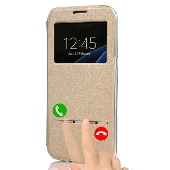 Case For Samsung Galaxy j3 skyrius J5 J7 2016 luxury Smart Flip Cover Langą peržiūrėti Minkšta apsauga, telefono dėklas funda coque 