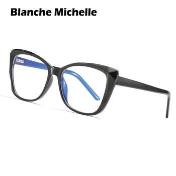 Cat eye akiniai, rėmeliai moterų stabdžių mėlyna šviesa akiniai skaidrūs aišku, kompiuterių optiniai stiklai UV400 derliaus oculos akiniai