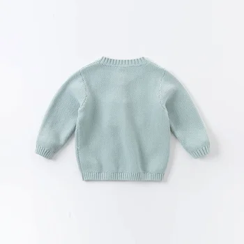 DBZ14795 dave bella rudenį kūdikiams, kūdikių mergaičių mados gėlių appliques cardigan vaikams, vaikiška kailio vaikams mielas megztas megztinis