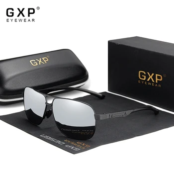GXP Mados Poliarizuota UV400 Lens Akiniai nuo saulės Vyrams Retro Piloto Stiliaus Saulės Akiniai Markės Dizaineris Sporto Atostogų Akinius Vyrams