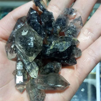 Gamtos Herkimer Diamond Kvarco Kristalo Dvigubo Taško Mineralinių Egzempliorių wicca Gydymo Gydymo Reiki Akmens Skiltyje Taško Spinduliuotės
