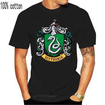 Laimingas poter T-Shirt Ginklus Namuose Slytherin Logotipas europos sąjungos Oficialusis Slytherin - parodyti originalus pavadinimas