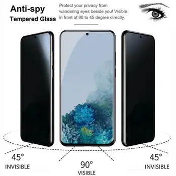 Magtim Visiškai Padengti Privatus Screen Protector For Samsung S20 S20 plius urtla Antispy Grūdintas Stiklas Samsung S20 tamsinti Stiklai