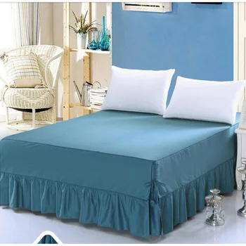 Medvilnės vientisos spalvos lova padengti nustatyti populiarus stilius lovatiesės rinkiniai, lova, čiužinys apsaugoti kokybėje bedskirt lova coverlet rinkinys