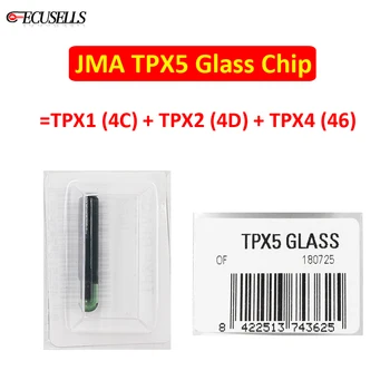 Naujas Pakaitinis BVI Automobilio Raktas Chip TPX5 Stiklo Chip Atsakiklis Cloner Klonas Chip = TPX1 ( 4C ) + TPX2 ( 4D ) + TPX4 ( 46 )
