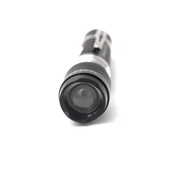 Pocket USB Įkraunamas Žibintuvėlis Reguliuoti Fokusavimą Su Clip Taktinis Žibintuvėlis 18650 Kempingas Torche