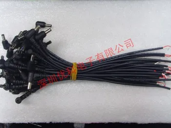 Saugumo kabelis Nešiojamas KINTAMOSIOS srovės Adapteris DC linija maitinimo laido kištukas 90 laipsnių alkūnė bendrą vyrų 3A visa vario 5.5*2.1 mm, su tvirtinimo