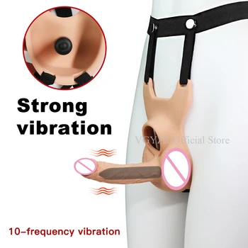 Strapon Dildo Butt Plug Vibratorius Sekso Žaislų Pora Dvigubai Skverbtis Realistiškas Penis Analinį Vibratorių Moterų Lesbiečių Sextoys
