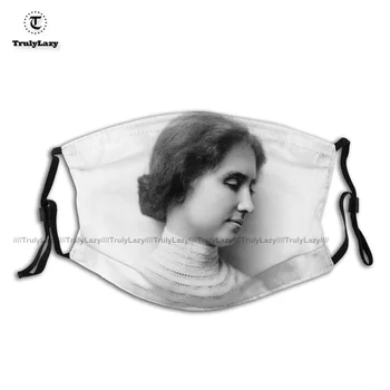 Suaugusieji Įdomus Helen Keller Portretas Veido Kaukė Nuo Dulkių Daugkartinio Naudojimo Modelis Poliesteris Veido Nagų Kaukė Su Filtrais