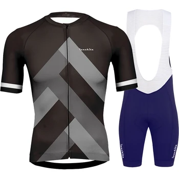Uniforme ciclismo Runchita 2019 m. vasaros dviračių džersis nustatyti trumpas rankovės dviračių drabužiai, vyriški dviračiu, eiti pro MTB roupa de ciclismo