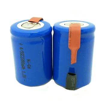 1.2 V, 2200mAh 4/5SC NI-CD Įkrovimo Baterijos skaičius 4/5 SubC baterija elektrinių įrankių baterijų