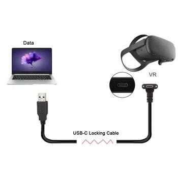 1/3/5/8M USB C Tipo Duomenų Perdavimo Greito Įkrovimo Kabelis Oculus Quest Nuorodą Parama Garo VR Quest Tipo C-3.1 Duomenų Kabelis