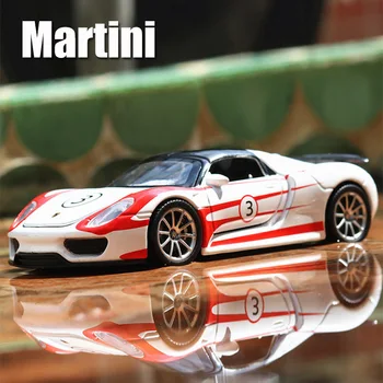 1:32 911 918 Panamera Martini Automobilių Išgauto Lydinio Automobilio Modelį Diecasts & Žaislas Garso Kolekcionuojamų Automobilių Žaislas Gimtadienio Proga, Berniukas