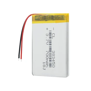 1-4P Aukštos Kokybės Lipo Elementų Įkrovimo 383450 3.7 V 700mAH PLIB Ličio Polimero Li-ion Baterija MP Serijos GPS Elektros Žaislas