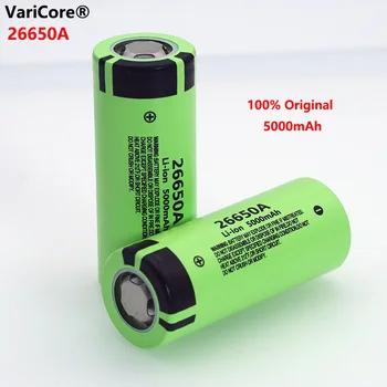 1-6pcs VariCore 26650A Li-ion Baterija 3.7 V 5000mA Įkraunamas baterijas Išleidiklis 20A Maitinimo baterijos, žibintuvėlis, E-įrankiai