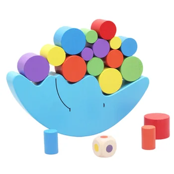 1 Rinkinys Baby Vaikų Žaislai Mėnulis Pusiausvyrą Žaidimas ir Žaidimų, Žaislų, skirtas 2-4 metų Mergaitė & berniukas(Blue)