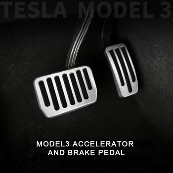 1 Rinkinys Stabdžių Padengti Akceleratoriaus Padengti Kojoms Ne slydimo Stabdymo Akceleratoriaus Kojoms Pedalu Padengti Tesla Model 3 Priedai