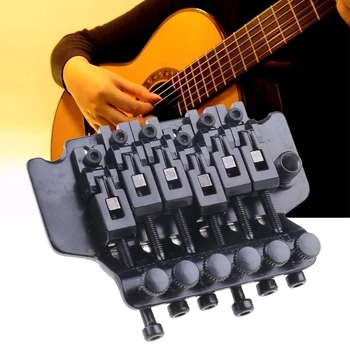 1 Set Black Tremolo Bridge Dvigubo Užrakinimo Sistema Ištraukė Elektrinės Gitaros Stygos Tiltas Gitara Dalys Floyd Rose Lic I
