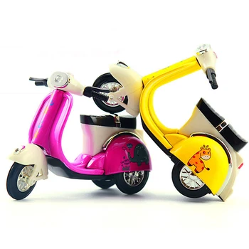1 gabalas Mini Lydinio, Plastiko Triratis Motociklas Žaislas Diecast Trijų ratinių Motors 