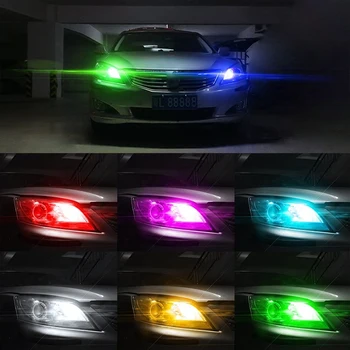 10 Rinkiniai T10 LED RGB Šviesos COB Silikono Strobe Flash 194, T10 RGB Led Vidaus reikalų Svarstymą Lengvųjų Automobilių T10 Dekoratyvinis Pleišto Led Lempos