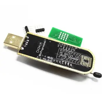 10 vnt CH341A 24 25 Serijos, EEPROM, Flash BIOS USB Programuotojas su Programinė įranga ir Tvarkyklės