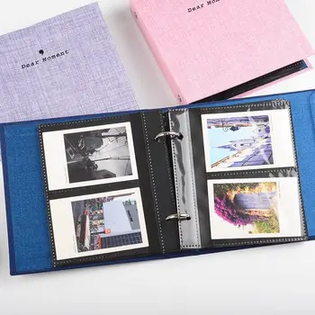 100 Kišenės, 3 Colių Mini Nuotraukų Albumas Gerbiami Metu nuotraukų Rėmelis Naudoti Polaroid nuotraukų Albumą Fuji Instax Mini 9/8/70 / 7s / 50s