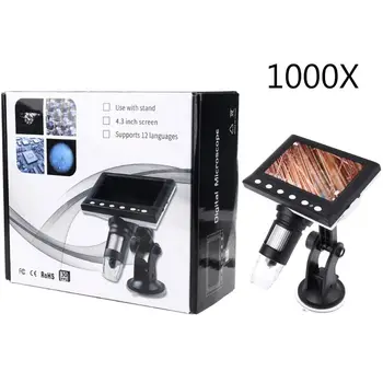 1000X Skaitmeninis Mikroskopas su didinamasis stiklas, Vaizdo Kamera, 4.3\