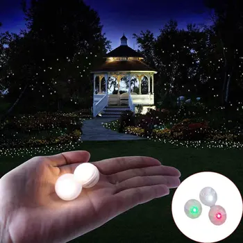 100VNT LED Žibintai, Balionai Helovinas Kalėdų, Vestuvių, Gimtadienio Apdaila Apvalios LED Balionas Žibintai