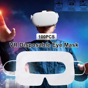 100vnt VR Priedai Veido Vienkartiniai Veidą Padengti Kaukė Namų Apsaugos VR Stiklai Padengti Prakaitas Sugeriančios Akis Oculus Quest 2