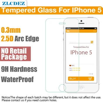 100vnt/daug HD Aišku, 2.5 D Plonas Grūdinto Stiklo Plėvelė iPhone 12 11 pro max XR X 8 Plius 7 6 plius 5 4 Skaidrūs Screen Protector