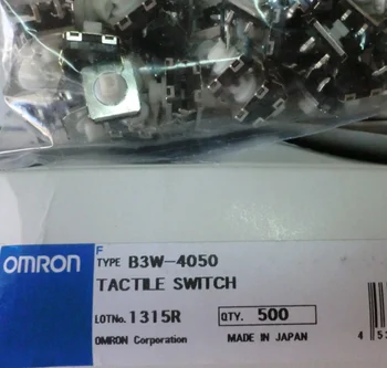 100vnt/daug Naujos Originalios OMRON B3W serijos B3W-4050 Touch jungiklis atsparus vandeniui ir dulkėms jungiklis 12*12*7.3 mm, skirti 1,96 N