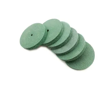 100vnt Žalia Silikoninė Guma Poliravimo diskai Dantų Papuošalai Rotacinis Įrankis, Dantų Poliravimas Varantys Odontologijos Medžiagos
