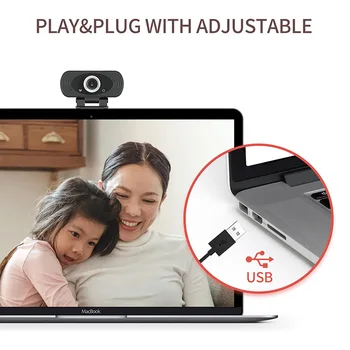 1080P Kamera Su Mikrofonu, IMILAB 2MP HD USB Kamera, Žaisti Ir Plug Desktop Laptop 