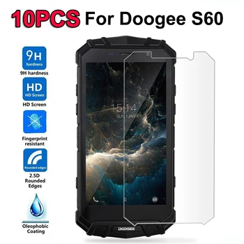 10PC už Doogee S 60 S60 5.2 Stiklo Saugiklis Nulio-įrodymas, Priekiniai Clear LCD Screen Protector for Doogee S60 Grūdinto Stiklo Plėvelė *