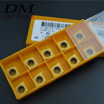 10VNT CCMT09T308 CCMT32.52 US735/UE6020 Karbido įterpti tekinimo įrankis tekinimo įrankis veido CNC Staklės, Tekinimo peilis