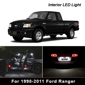 10X Canbus Balta LED Lemputė Interjero Dome Žemėlapis Šviesos Paketas Rinkinys 1998-2011 Ford Ranger Kamieno Licenciją Plokštelės Šviesos