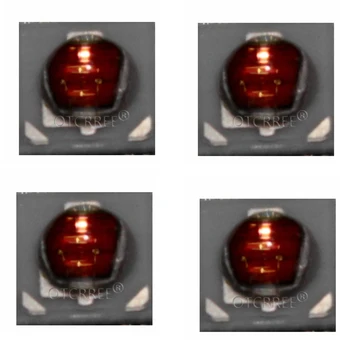 10vnt 1W 3W 3535 SMD Didelės Galios Gintaro Geltona LED diodų Chip šviesos spinduolis, 590nm į 595NM karoliukai 