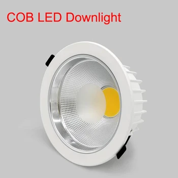 10vnt LED Šviestuvai 20W 190mm 30W 230mm COB LED Embedded Lubų Lempa