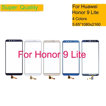 10vnt/daug Touchscreen Už Huawei Honor 9 Lite 9LITE LLD-AL00 LLD-AL10 LLD-TL10 Jutiklinio Ekrano Skydelis Jutiklis skaitmeninis keitiklis Priekinis Stiklas