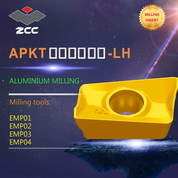10vnt/daug frezavimo įdėklai APKT APKT11T304 APKT11T3 aliuminio frezavimo staklės frezos EMP karbido įdėklai