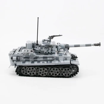 1154pcs Karinės Vokietijos Tiger Tank Blokai Karinės WW2 Bakas Armijos Kareivis Ginklas Montavimas Plytų Žaislai vaikams