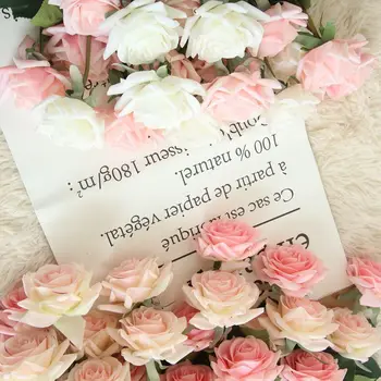 11PCS Nekilnojamojo Touch Rose Dirbtinės Gėlės, Vestuvių Namo Šalis Dekoro Netikrą Gėlių Filialas, Kalėdų, Naujųjų Metų Dovana
