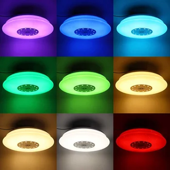 120W Muzikos LED Lubų Šviesos RGB 