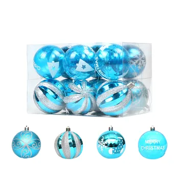 12Pcs Kalėdų kamuoliukai (6 cm, su kartoninė pakuotė), geriausias pasirinkimas už išskirtinį ir patvarus namų dekoravimo atostogų F4
