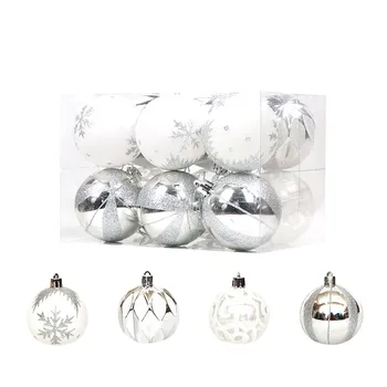12Pcs Kalėdų kamuoliukai (6 cm, su kartoninė pakuotė), geriausias pasirinkimas už išskirtinį ir patvarus namų dekoravimo atostogų F4